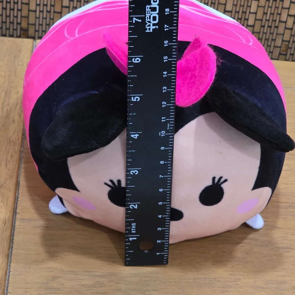 Disney Tsum Tsum Minnie Mouse Sushi Roll Plush Pink Black 10 inch 88289 Pink